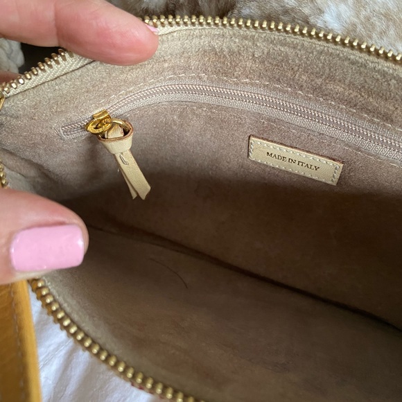 Vintage Beige & Red Kate Spade Zipper Clutch - Picture 10 of 14